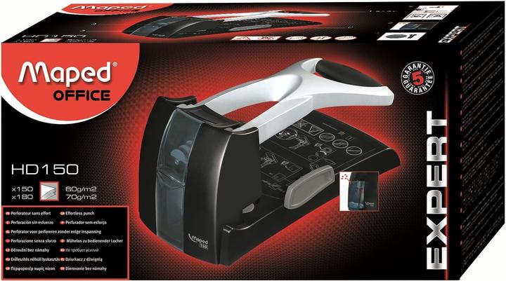 Actual product image Maped Expert HD150 filing perforator, black/silver