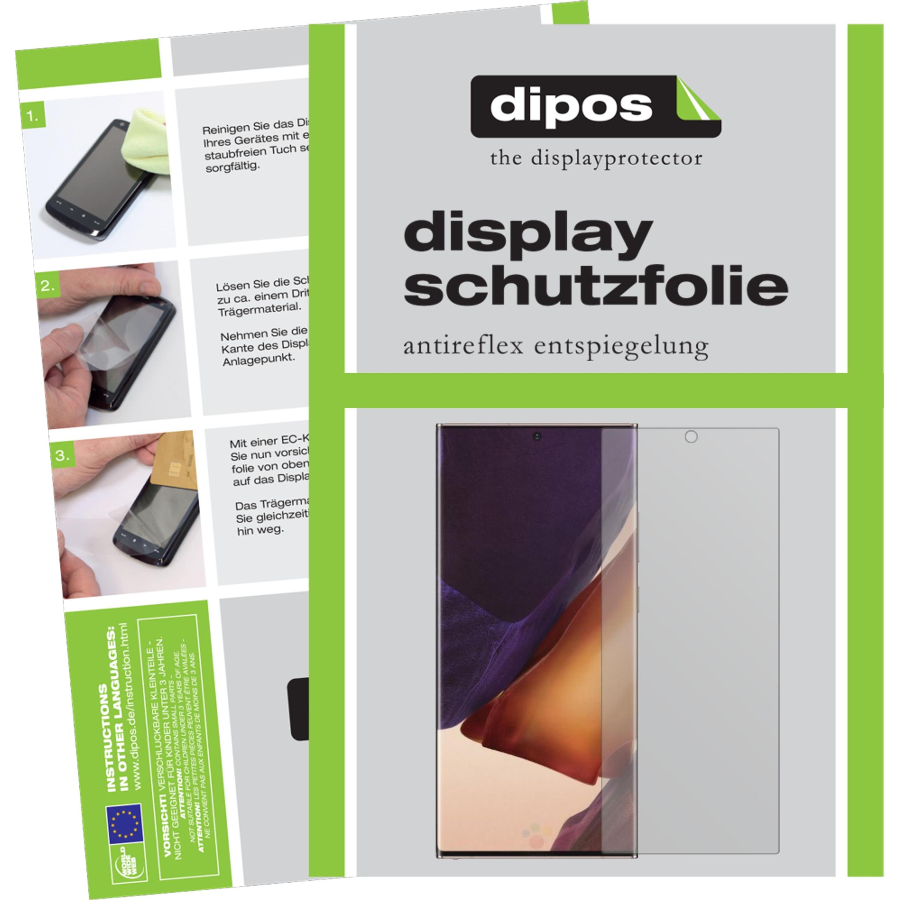 Dipos Displayschutzfolie Antireflex (6 Stück, Samsung Galaxy Note 20 Ultra), Smartphone Schutzfolie, Transparent