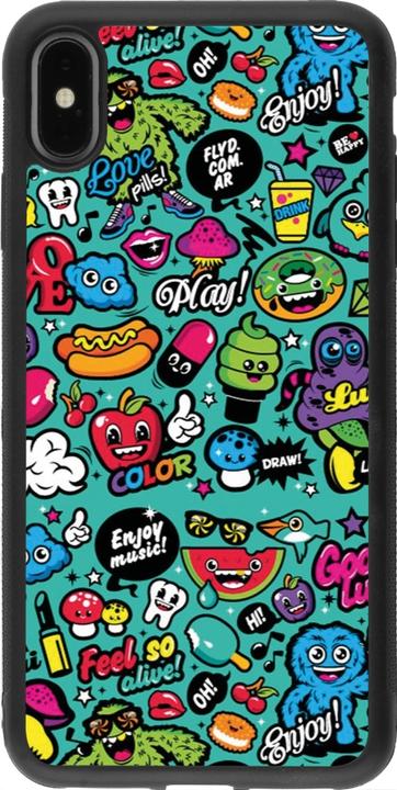 Actual product image PhoneLook Coque silicone rigide noir cartoons old school (Apple iPhone XS Max)