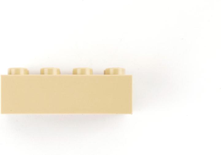 Actual product image LEGO 2x4 bricks tan - 100 pieces - Tan brick 3001 (3001, LEGO Accessories)