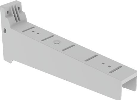 Actual product image Unex 66503 Insulating bracket light grey RAL7035 100X500 U23X