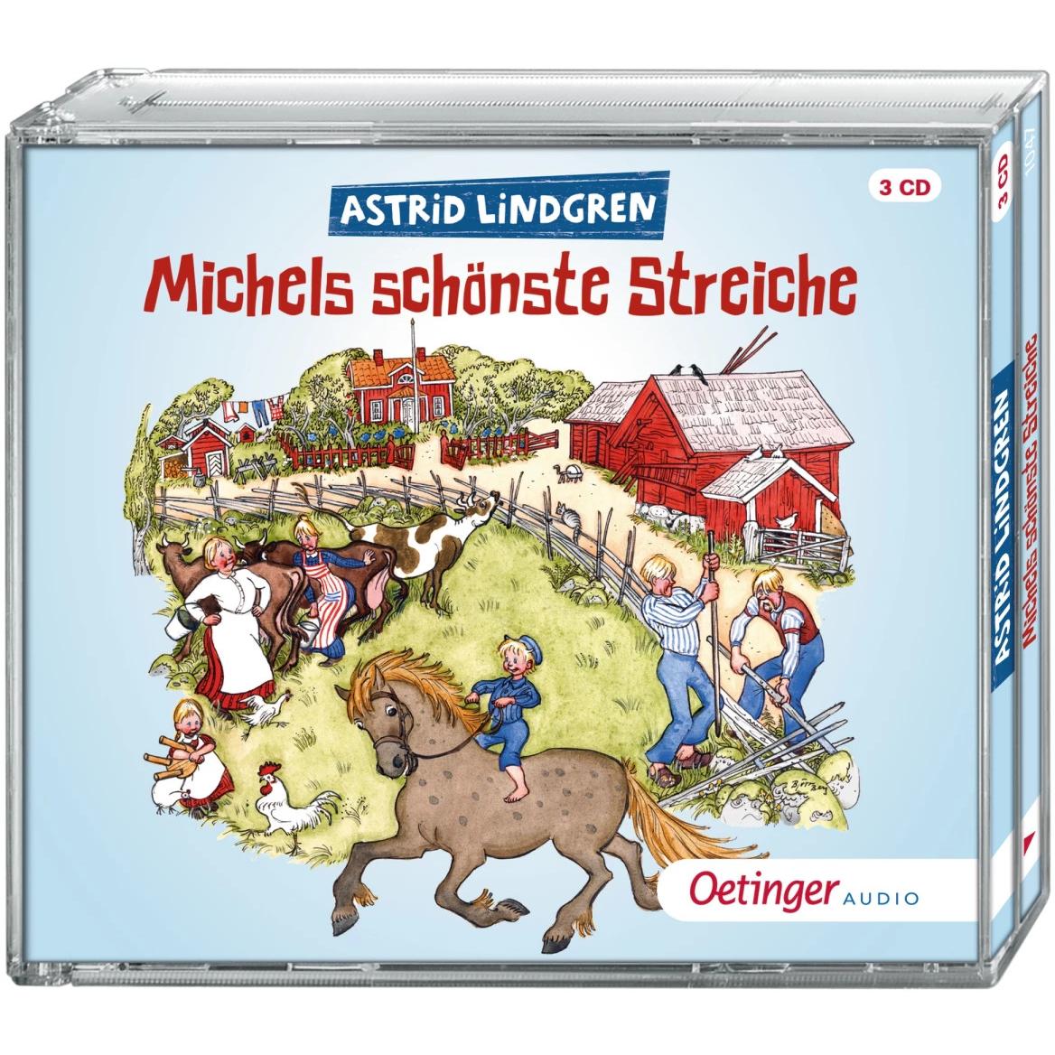 Thumbnail - Michels schönste Streiche, Hörbücher von Astrid Lindgren, Björn Berg, Peter Kaempfe, Karl Kurt Peters, Anna-Liese Kornit...