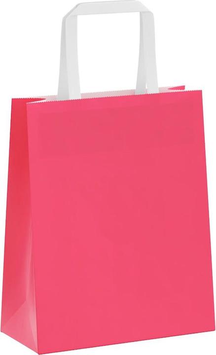 Actual product image VidaXL Kraft paper bags 50 pcs. with handle Pink 18x8x22 cm paper bag (Gift bag, 50 x)