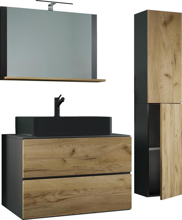 Produktbild VCM 4-tlg Waschtisch Badmöbel Lendas 80 cm L