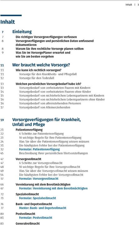Nährwerte und Zutaten Steuertipps Der VorsorgePlaner (Deutsch, Otto N. Bretzinger, 2024)