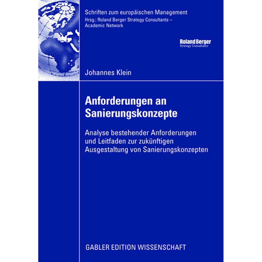 Anforderungen an Sanierungskonzepte, Fachbücher