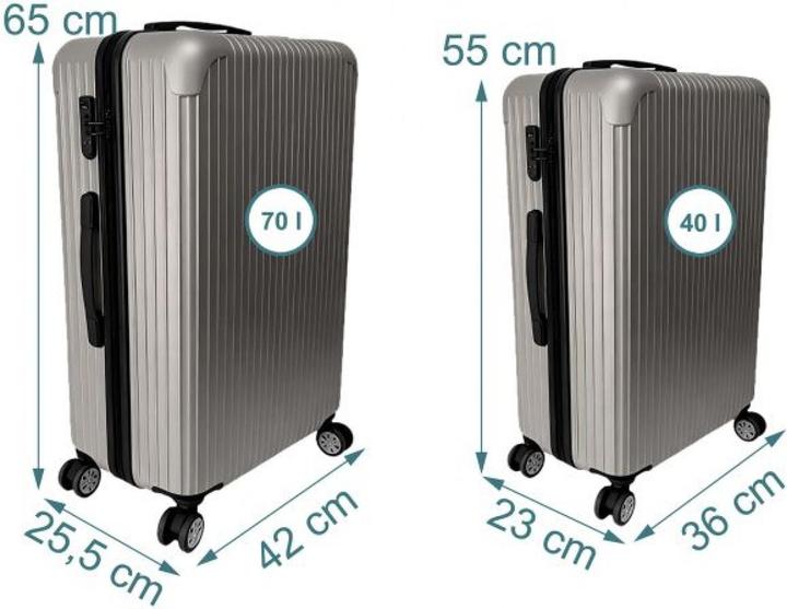 Image du produit Relaxdays Lot de 2 valises (40 l)