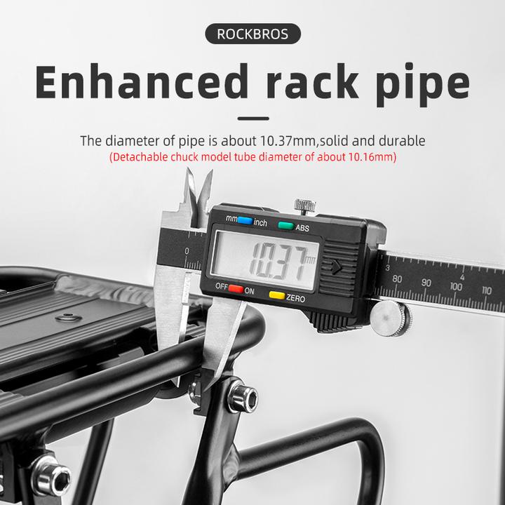Actual product image Rockbros 33210004001 bicycle rack with shelf - black