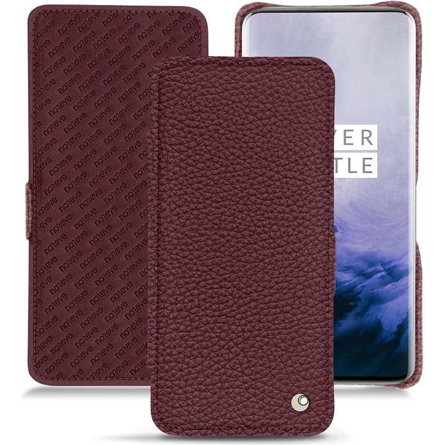 Noreve Lederschutzhülle horizontal (OnePlus 7 Pro), Smartphone Hülle, Violett