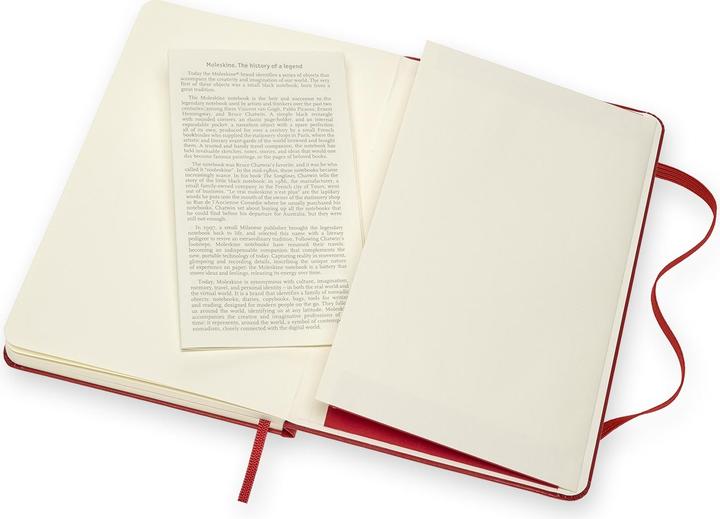 Produktbild Moleskine Skizzenbuch HC 18.2x11.8cm 603111 Medium, scharlachrot, 88 S. (Blanko, Harter Einband)