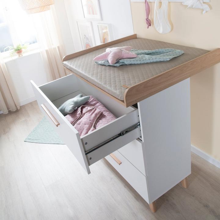Produktbild Roba Kinderzimmerset Leon (Babybett, Kinderkleiderschrank, Wickelkommode)