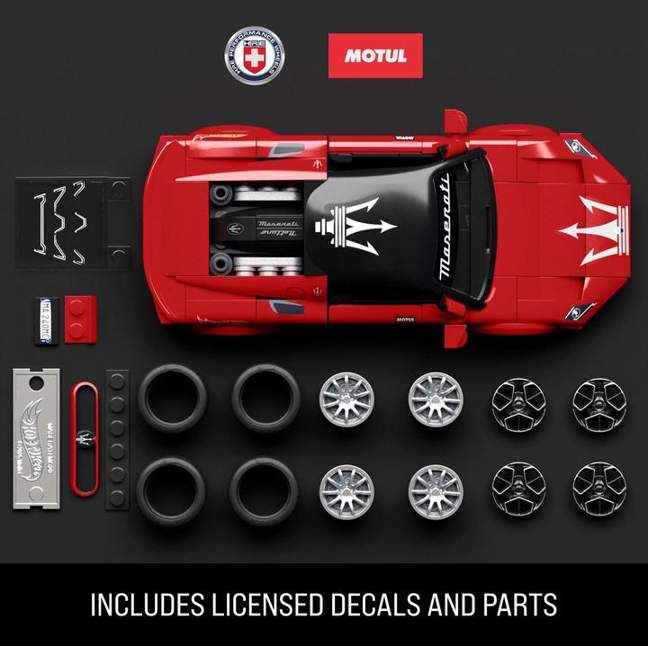 Actual product image Mattel Brick Shop Speed Series Maserati MC20