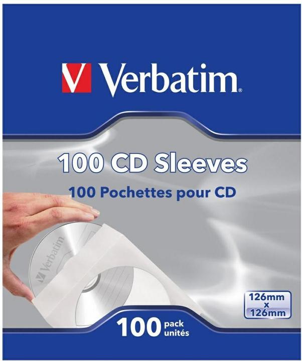 Actual product image Verbatim CD/DVD paper sleeves with window (100 x)
