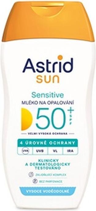 Produktbild Astrid Tanning milk Sensitive SPF 50+ Sun 150 ml (Sonnenmilch, SPF 50+, 150 ml)