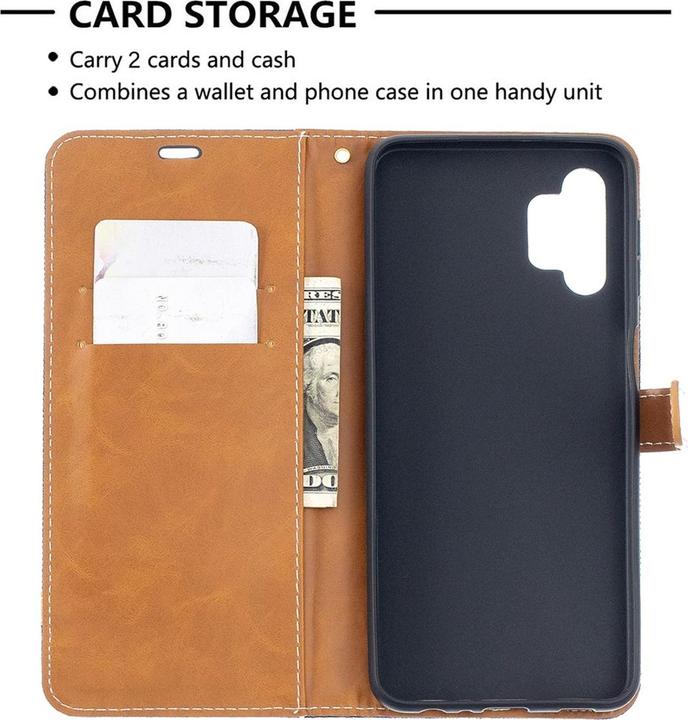 Actual product image König Design Case Mobile Protection for Samsung Galaxy A32 5G Case Cover Wallet Case New (Samsung Galaxy A32 5G)