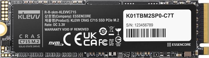 Immagine prodotto Klevv SSD C715 M.2 512GB PCIe Gen3x4 (512 GB, M.2 2280)