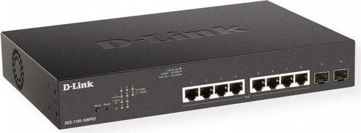 Actual product image D-Link PoE+ Switch DGS-1100-10MP V2 10 Port (10 Ports)
