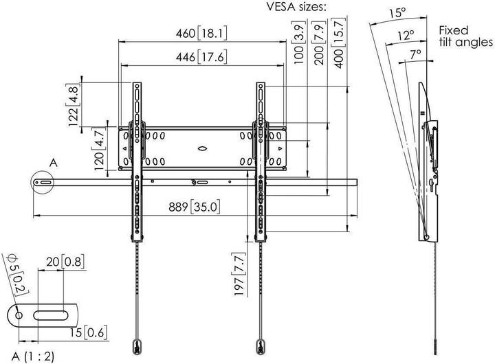 Immagine prodotto Vogels PFW 4510 (Muro, 55", 50 kg)