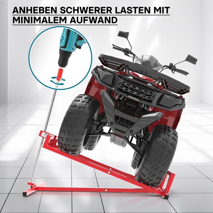 Produktbild Wiltec Adapter Rasentraktorheber Akkuschrauber Bit Hebevorrichtung Aufsitzmäher (Rasentraktor, Gartenmaschinen Aufsatz)