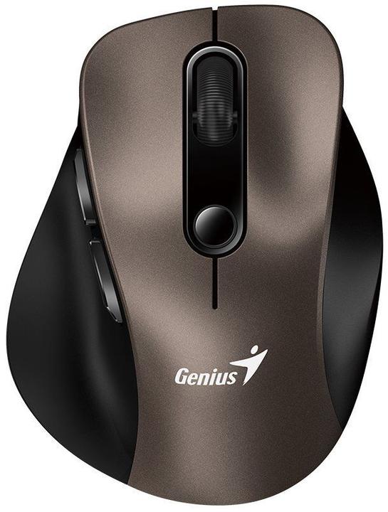 Actual product image Genius Ergo 9000S/Ergonomická/Optická/Pro praváky/2 400 DPI/Bezdrátová USB + Bluetooth/Champagne Tit (Wireless)