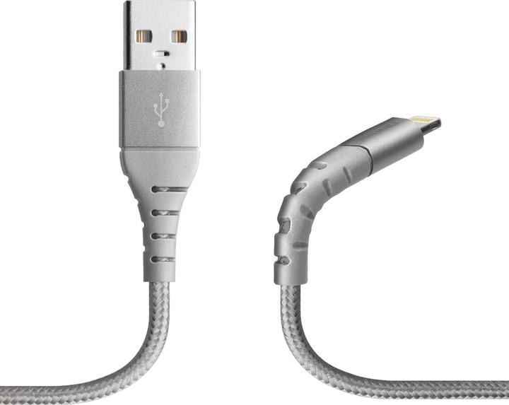 Actual product image SBS Metal USB 2.0 cable Lightning - Unbreakable Collection (1 m, USB 2.0)