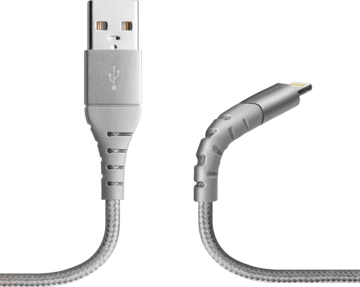 Produktbild SBS Metall USB Kabel 2.0 Lightning - Unbreakable Collection (1 m, USB 2.0)