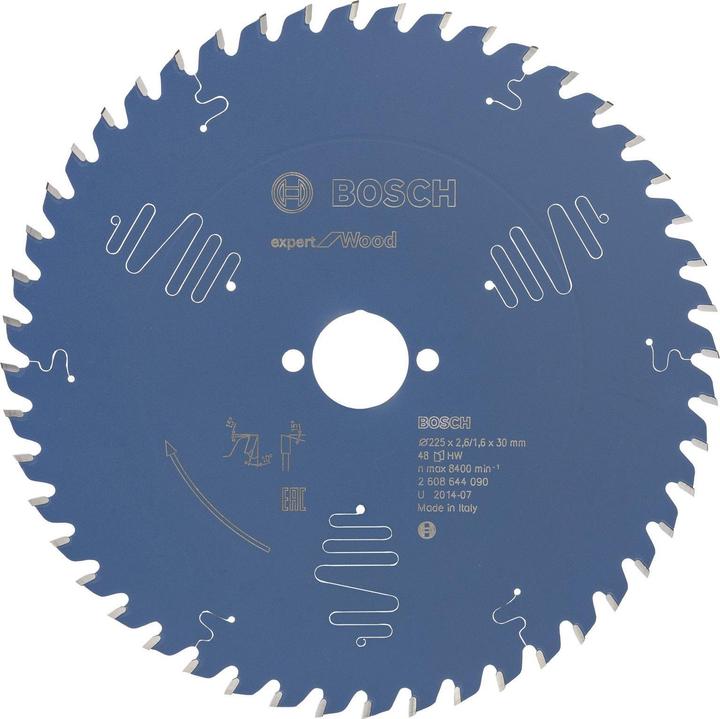 Image du produit Bosch Professional Zubehör Lame de scie circulaire Expert for Wood, 225 x 30 x 2,6 mm, 48