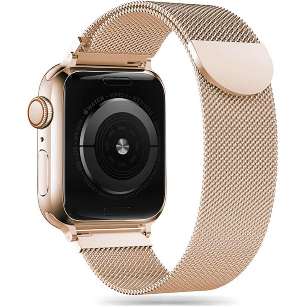 Tech-Protect MILANESEBAND APPLE WATCH 1/2/3/4/5 (38/40MM) GOLD (Edelstahl, Apple Watch), Uhrenarmband, Gold