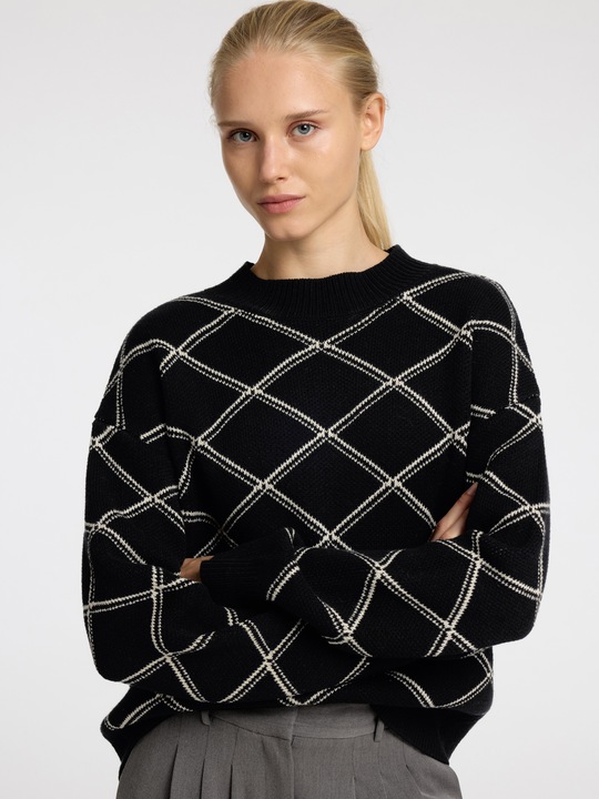 Produktbild Selected Femme Print Pullover mit hohem Kragen (XL)