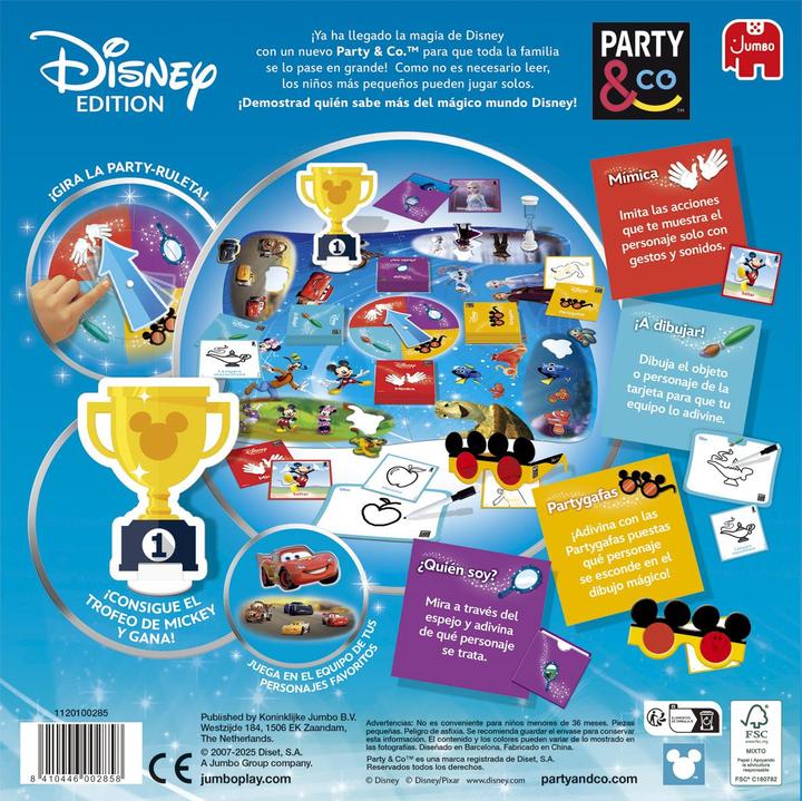 Actual product image Jumbo Party & Co. Disney ES (Spanish, 3 - 15 Players)