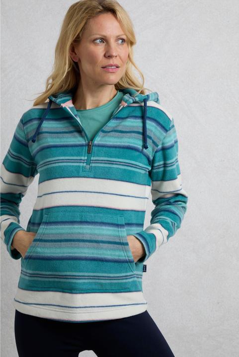 Produktbild Weird Fish Lana Kapuzenpullover mit kurzem Reissverschluss (42)