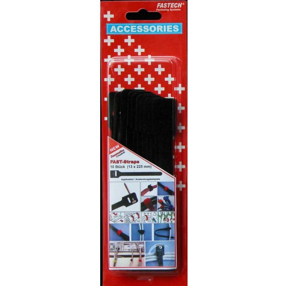Fastech, Kabelschutz + Kabelführung, Klettverschluss (225 mm)