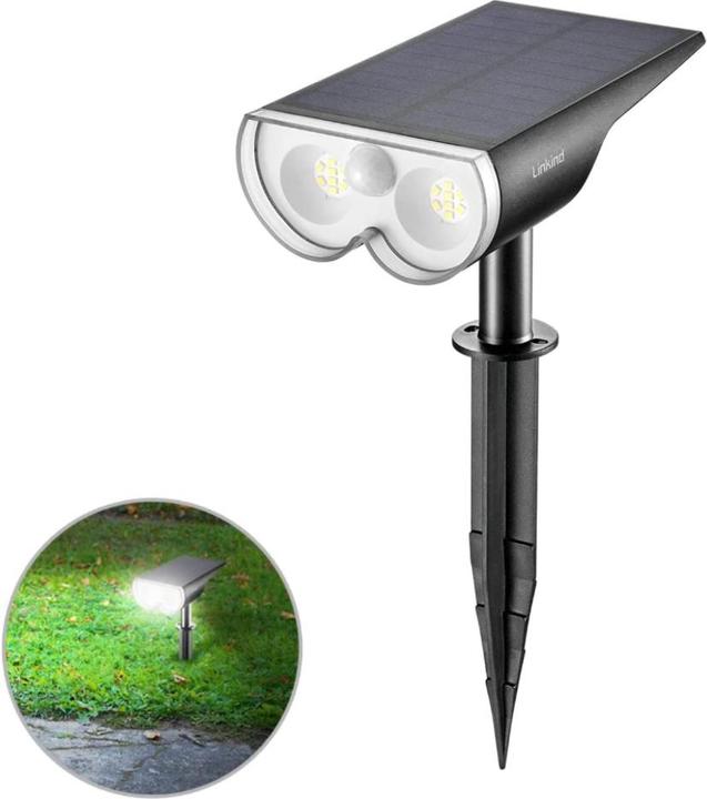 Lumina Swiss LED Solar Gartenspot Sensor (650 lm, IP67)