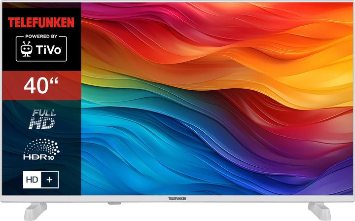 Produktbild Telefunken Fernseher 40 Zoll Smart TV Powered by TiVo (Full HD, HDR, HD+ 6 Monate inkl., Triple-Tune (40", LED, Full HD, 2024)