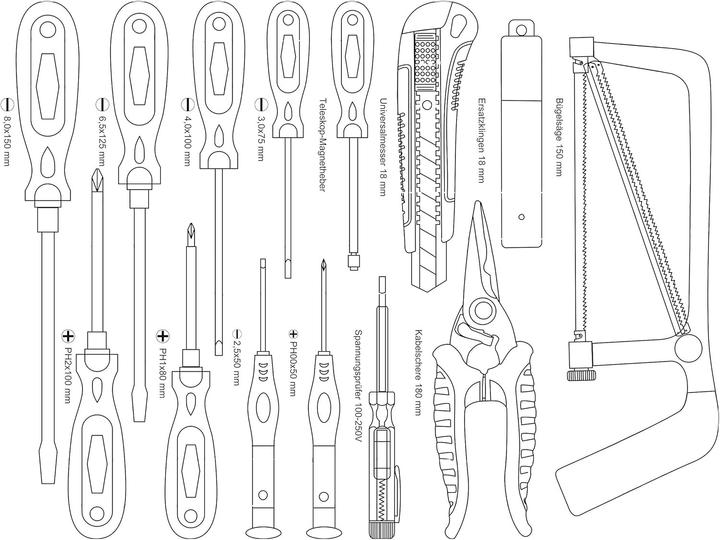 Actual product image Mannesmann Werkzeugtrolly (159 pieces)