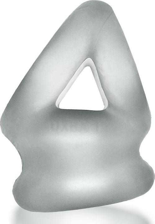 Oxballs Tri-Squeeze - Cocksling a 3 anelli con base Ballstretcher allungata (3.20 cm)