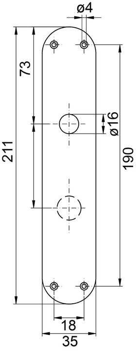 Actual product image Nickal Door signs (Door plate set)