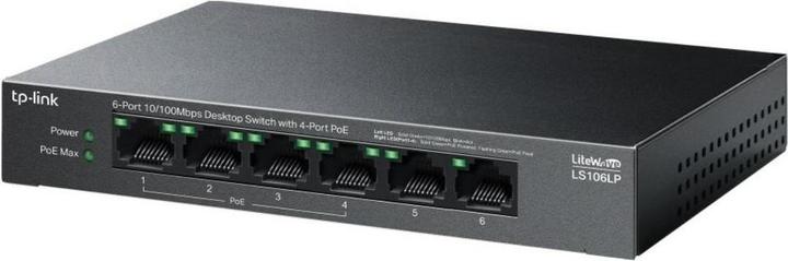 Produktbild TP-Link LS106LP /100 (4xPOE) Desktop switch (6 Ports)