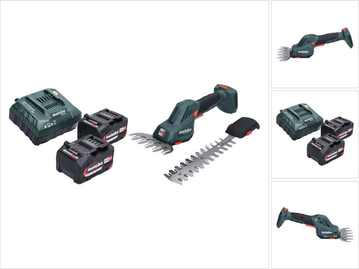 Produktbild Metabo SGS 18 LTX Q Akku Gras und Strauchschere 18 V + 2x Akku 4,0 Ah + Ladegerät (Akkubetrieb)