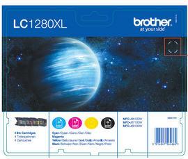 Produktbild Brother LC-1280XL VALBPDR Tintenpatrone MultiPack BkCMY Schwarz Cyan Magenta Gelb MFC-J 6510 (M, C, Y, BK)