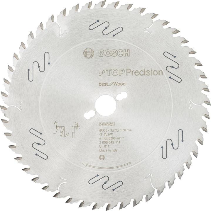 Actual product image Bosch Professional Zubehör Circular saw blade Top Precision Best for Wood, 300 x 30 x 3.2 mm, 48