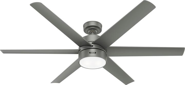 Produktbild Hunter Fans DC Deckenventilator Solaria Silber 152 cm mit LED (41 dB)