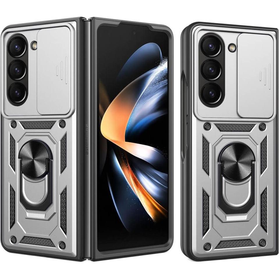 Cover-Discount Galaxy Z Fold6 - Armor Case mit Kickstand (Samsung Galaxy Z Fold6), Smartphone Hülle, Silber