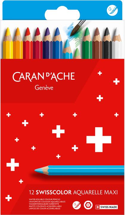Image du produit Caran d'Ache Swisscolor Maxi (Multicolore, 12 x)