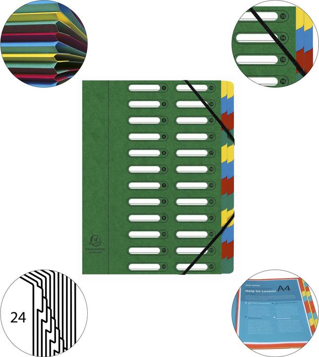 Actual product image Exacompta Folders with pleated spine (A4, 1x)