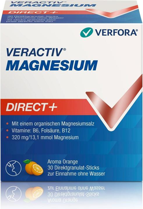 Image du produit Veractiv Magnésium Direct+ 30 sticks (30 pcs, À granulés, 100 g)