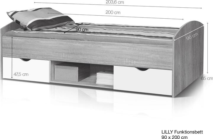 Immagine prodotto Möbel-Eins Lilly (90 x 200 cm)