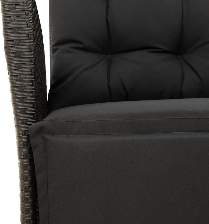 Immagine prodotto VidaXL Mobili da giardino set da pranzo set da giardino gruppo di sedute 7 pezzi in polirattan nero (190 cm)