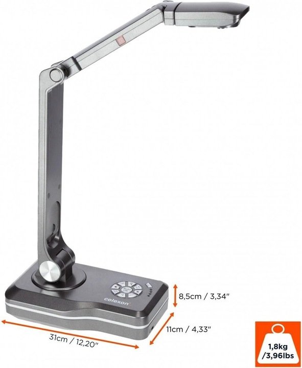 Actual product image Celexon Document camera DK800 - Full-HD 8 Mega Pixel 10x digital zoom 2x LED USB SD