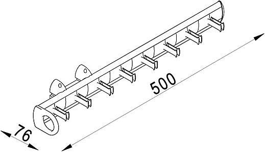 Produktbild Servetto Gürtelauszug SELF SYSTEM, Länge 500 mm